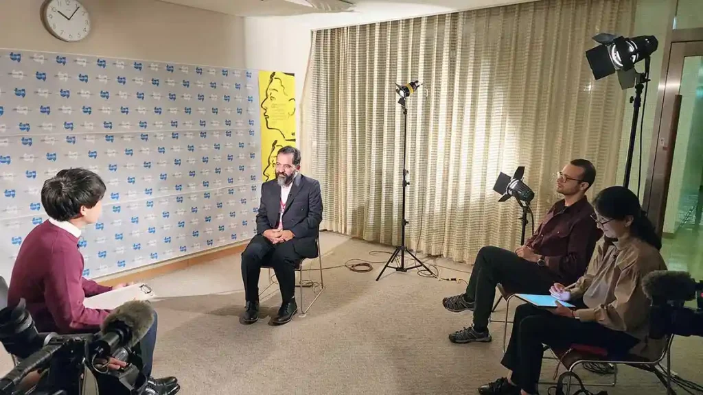 Interview with NHK tv in Yamagata, Japan